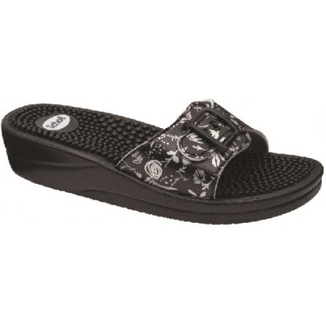 SCHOLL NEW MASSAGE NOIR ARGENT