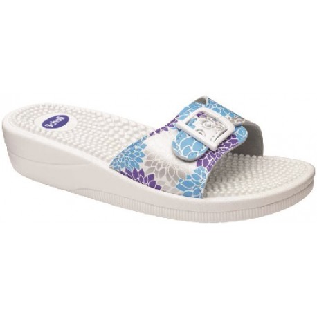 SCHOLL NEW MASSAGE ARGENT MULTI BLANC